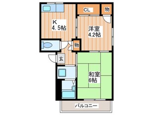 ワールドライフ中田１の物件間取画像